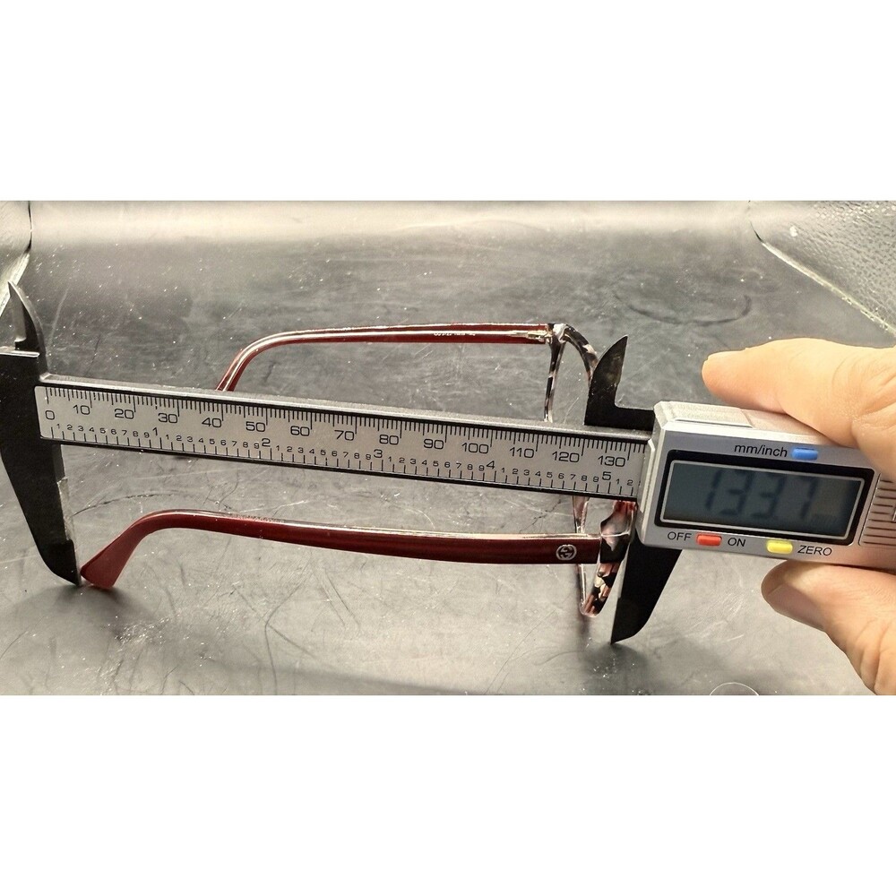 Gucci GG 3723 HMW Eyeglass Frames Maroon Marble Tortoise 140 mm Italy - Picture 5 of 8